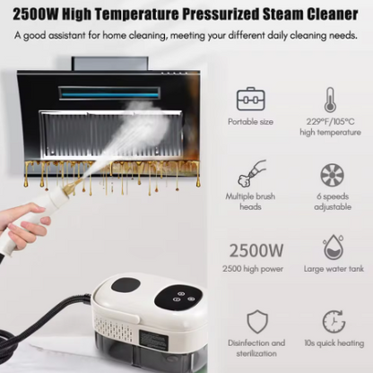 Limpiador de vapor de 2500W