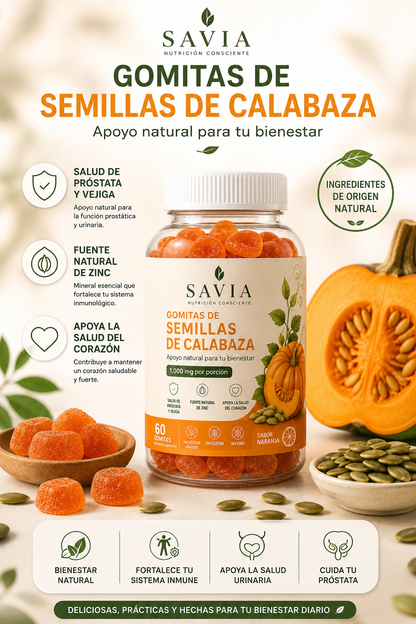 Savia Gomitas de calabaza